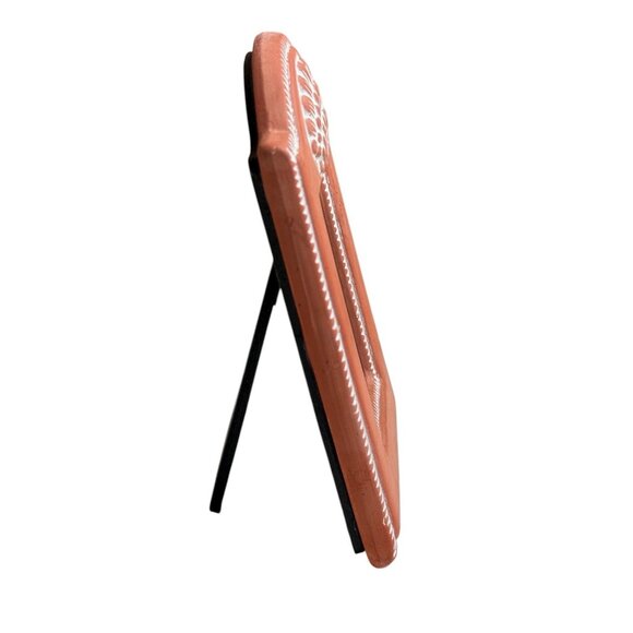 Hallmark  Photo Frame Shell With Peach Wash Ceramic 4.75x3.75” 2x3” Photo - Picture 6 of 10